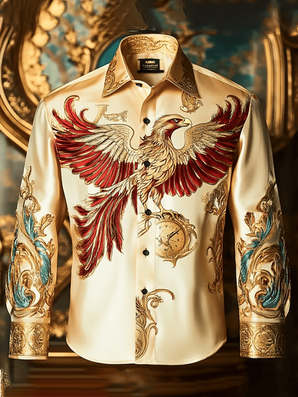 Camisa de lujo Gorgeous de manga larga para hombre