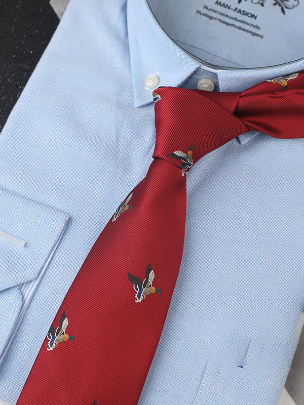 Camisa retro Gentleman Wedding Busines Tie para hombre