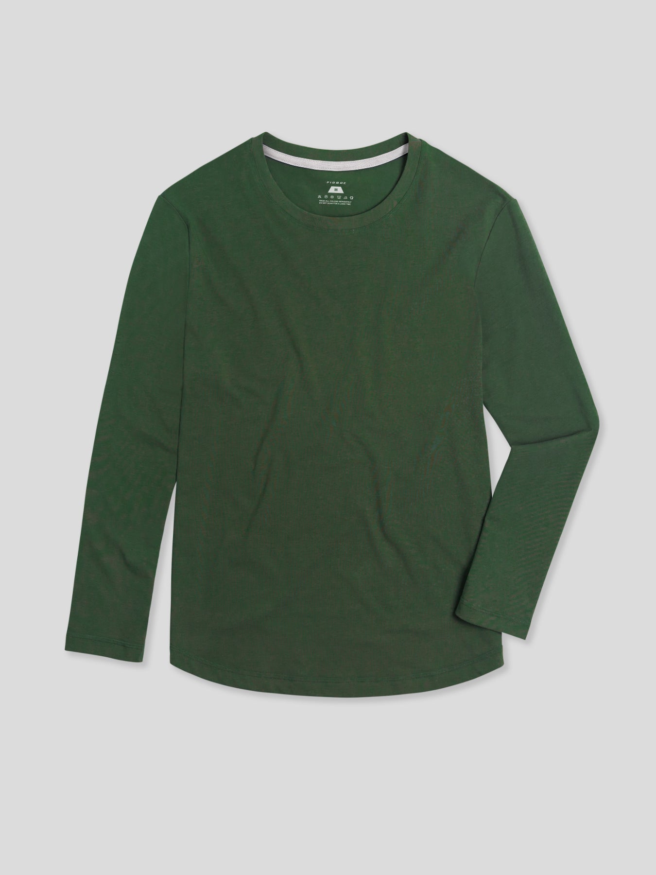 StaySmooth de manga larga Curve Hem Tee: de corte entallado
