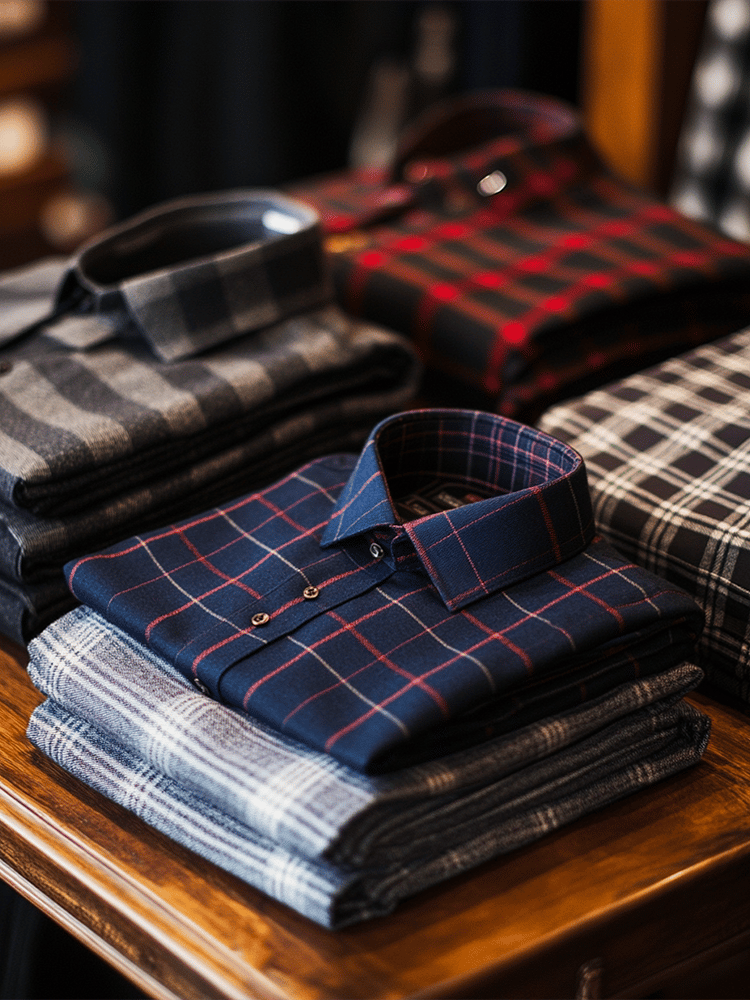 Camisa contrast color clásico de lujo ejecutivo de manga larga para hombre