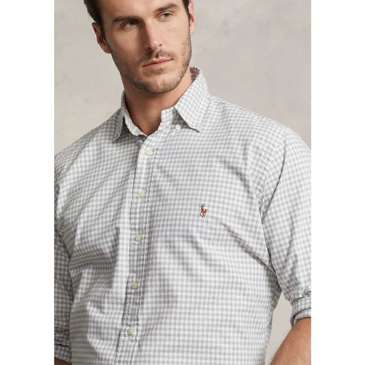 Big & Tall Plaid Oxford Shirt - 3