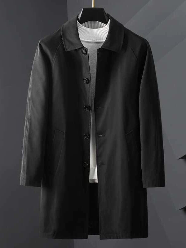 Light de lujo ejecutivo bolsillo Windbreaker para hombre