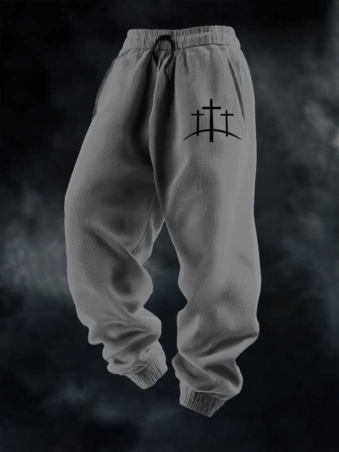 Pantalón Faith estampado casual tejido para hombre