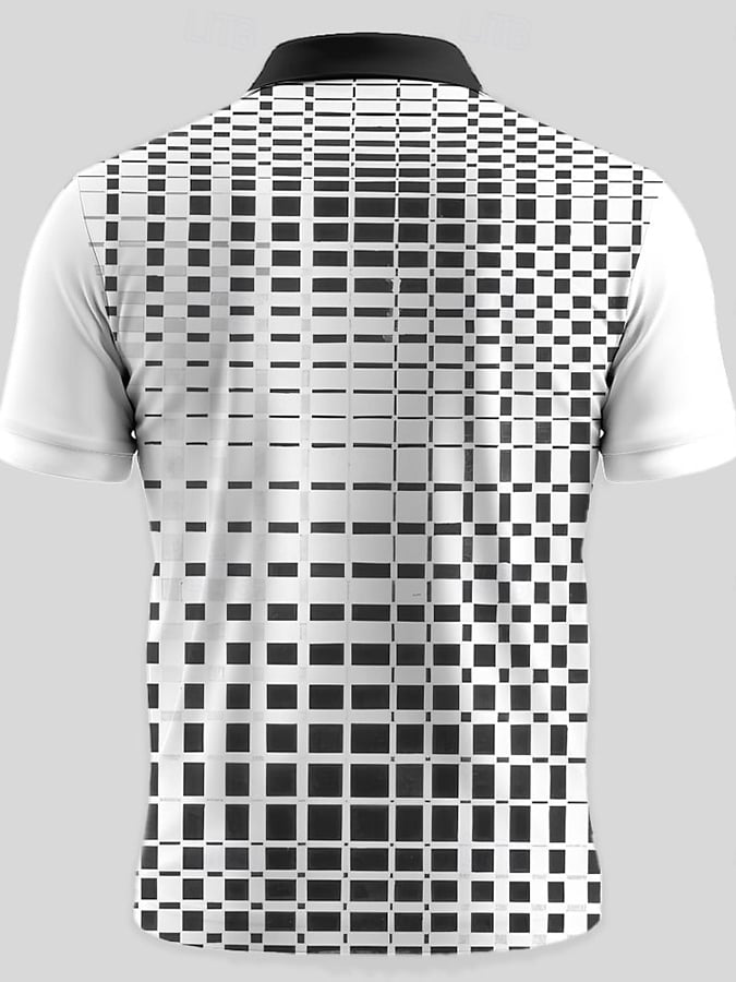 Camisa polo Faith estampado casual con cierre para hombre