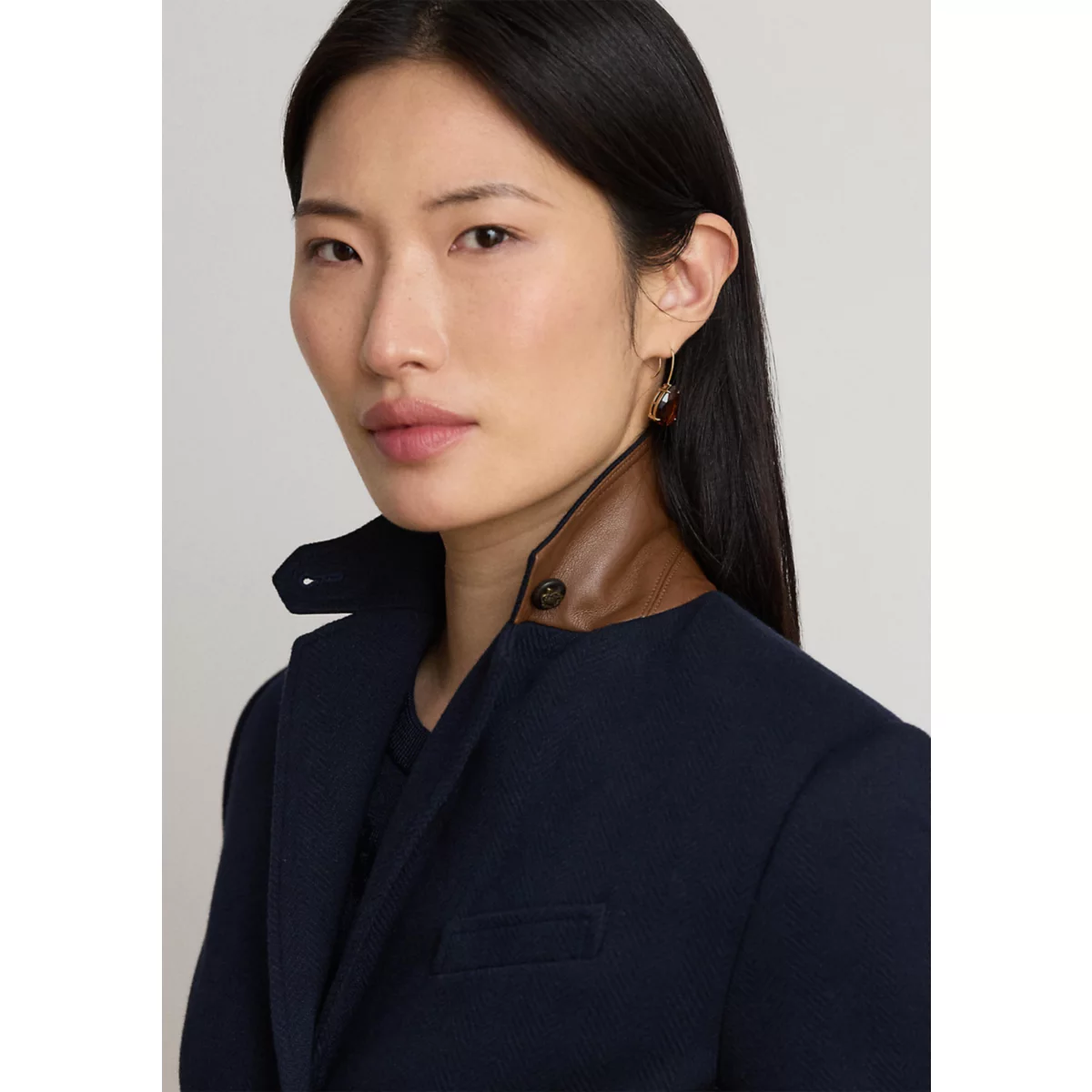 Cotton Herringbone Jacquard Blazer - 4