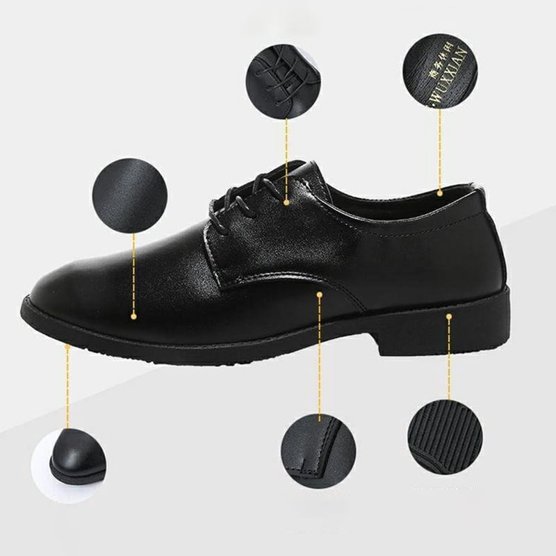 Zapatos British ejecutivo Wedding casual Lace-up formal cuero para hombre
