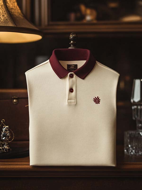 Camisa polo ejecutivo casual Button de manga corta para hombre
