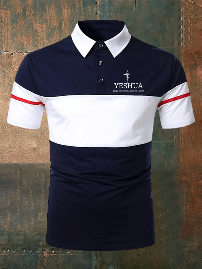 Camisa polo Faith estampado casual para hombre