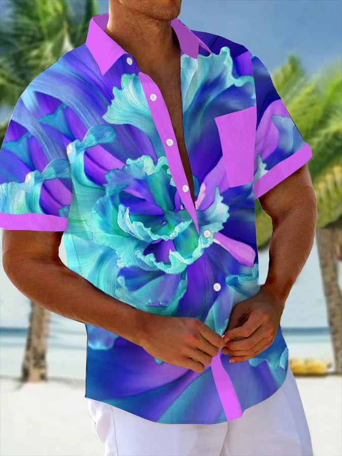 Camisa Art Hawaiian Resort casual (Pockets Included) para hombre