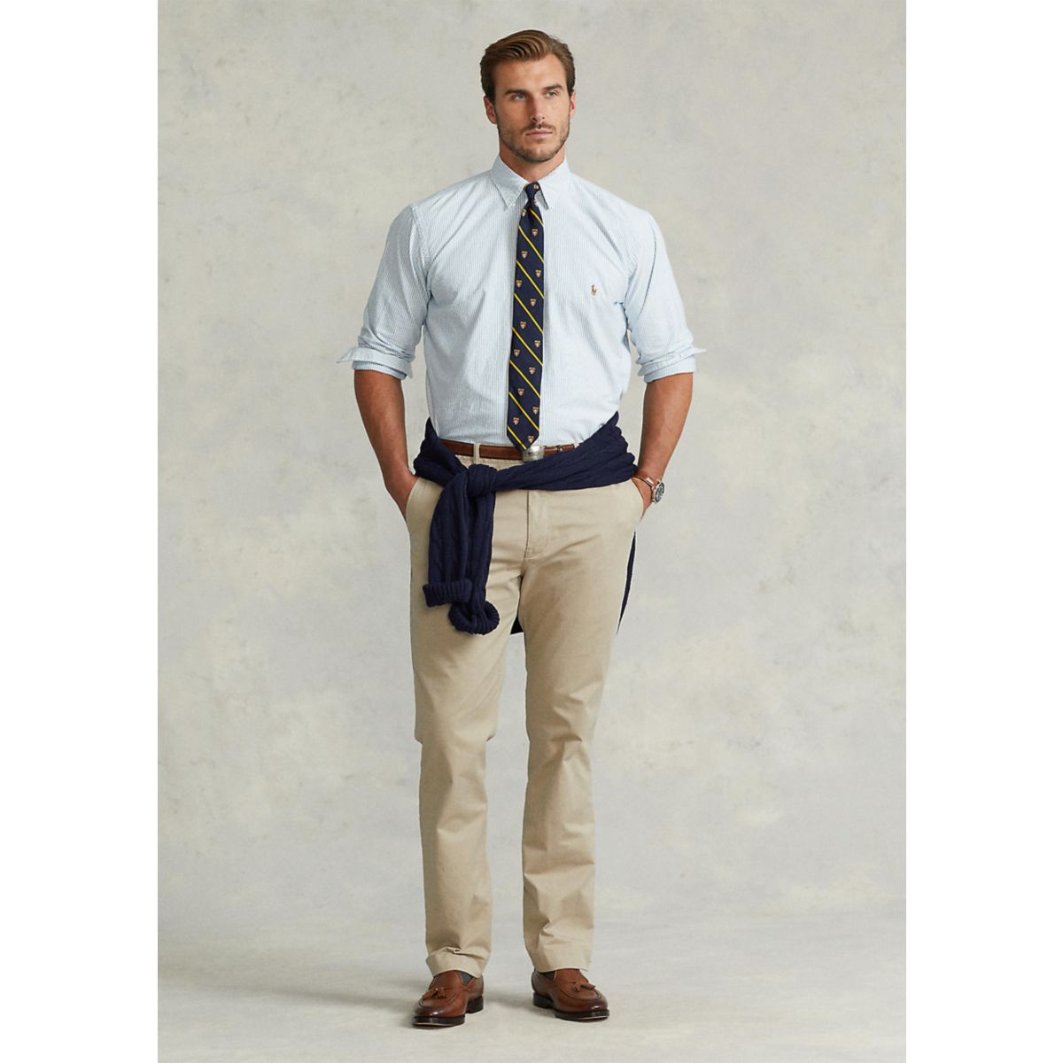 Big & Tall Classic-Fit Stripe Oxford Shirt - 4
