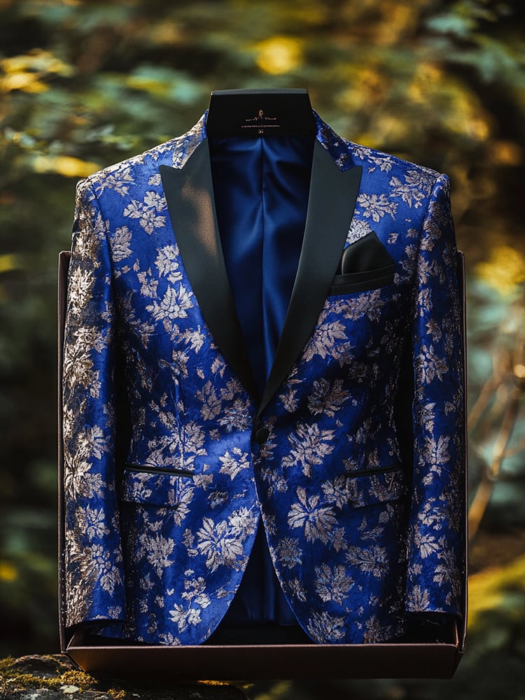 De lujo ejecutivo estampado sacos para hombre
