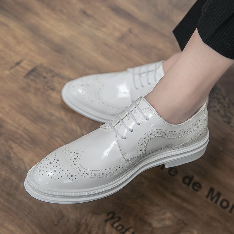 Zapatos de modaable British Comfortable casual Pointed Toe All-Match cuero