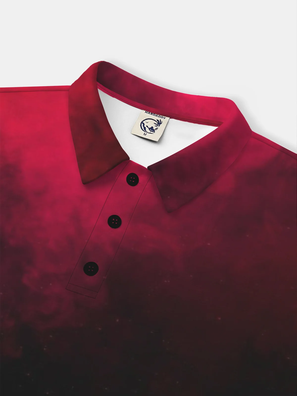 Moisture Wicking Golf Polo 3D degradado Color