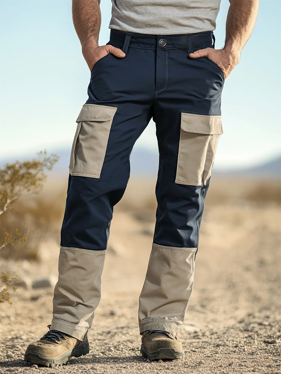 Vintage Multi-bolsillo Overalls para hombre