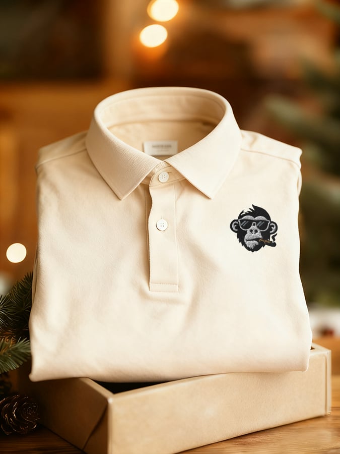 Camiseta Golf Enthusiast estampado Polo de manga corta para hombre