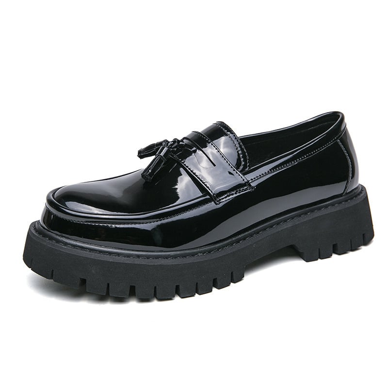 Zapatos Contrasting Color ejecutivo casual cuero para hombre