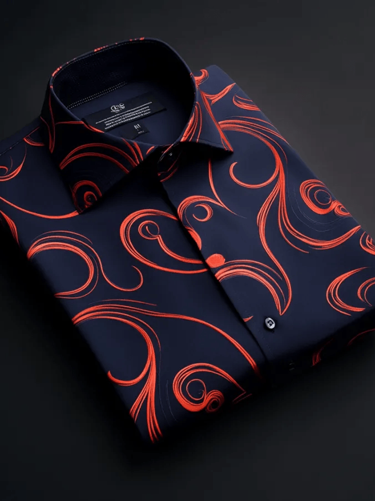 Camisa de lujo ejecutivo de manga larga para hombre