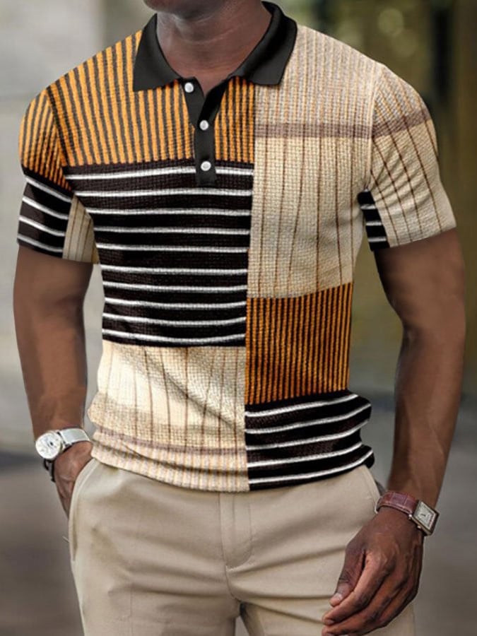 Camisa polo de manga corta estampado Pullover