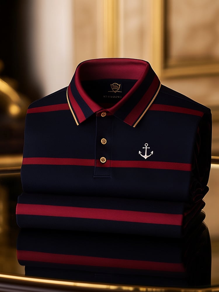 Camisa polo ejecutivo casual Button de manga corta para hombre