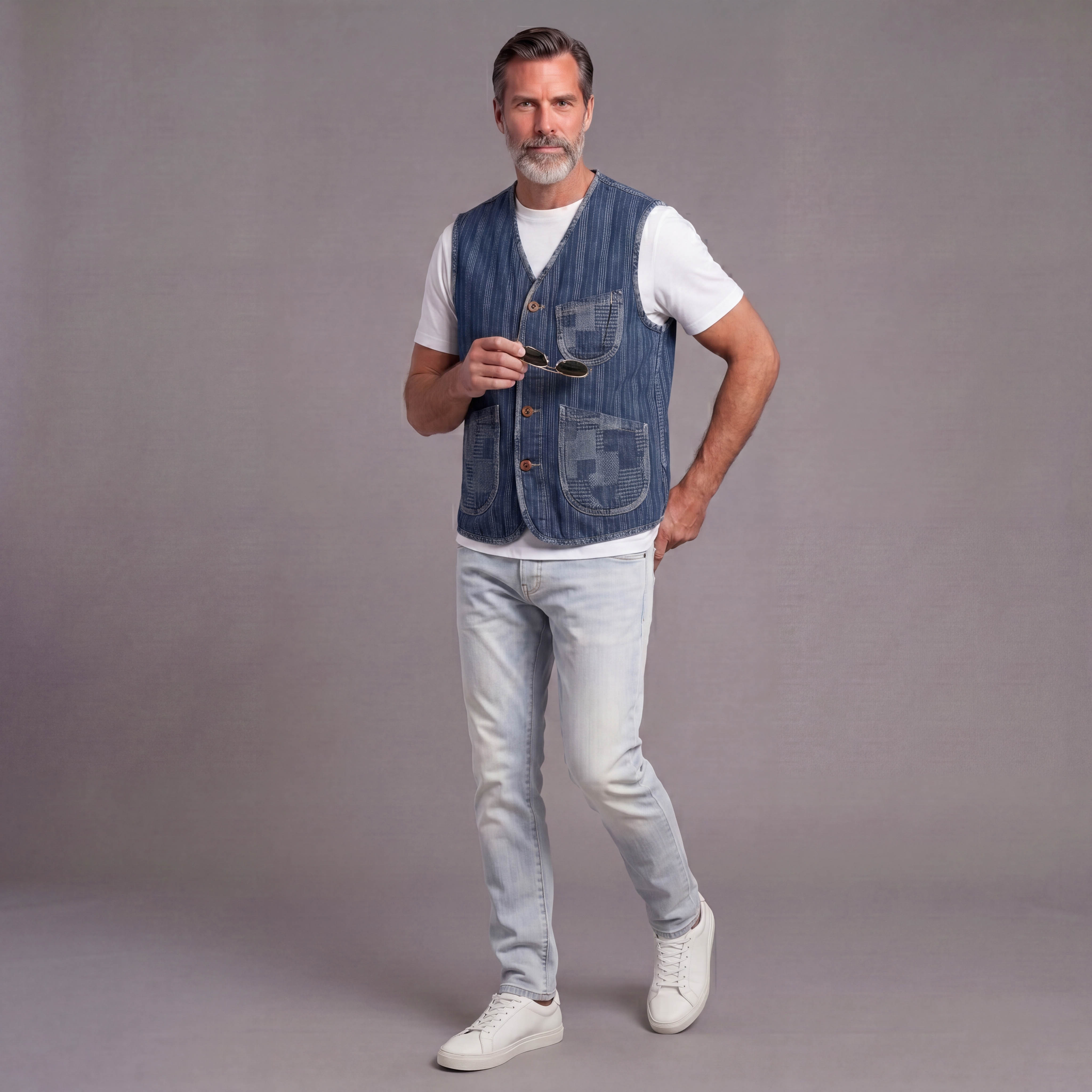 Denim Vest para hombre