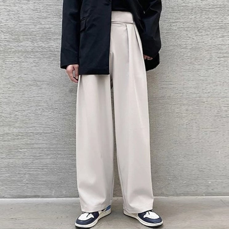 Pantalón Mens holgado Straight Wide-leg