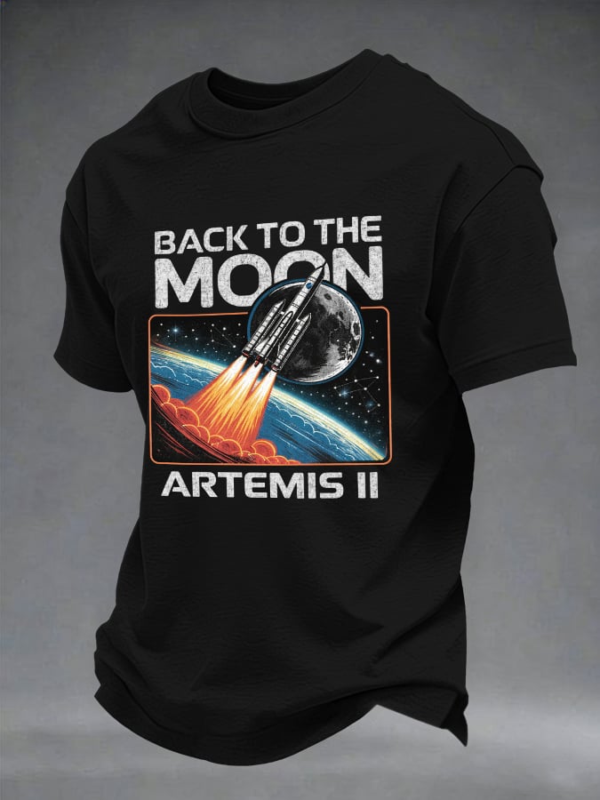 Camiseta Lunar Mission retro Graphic