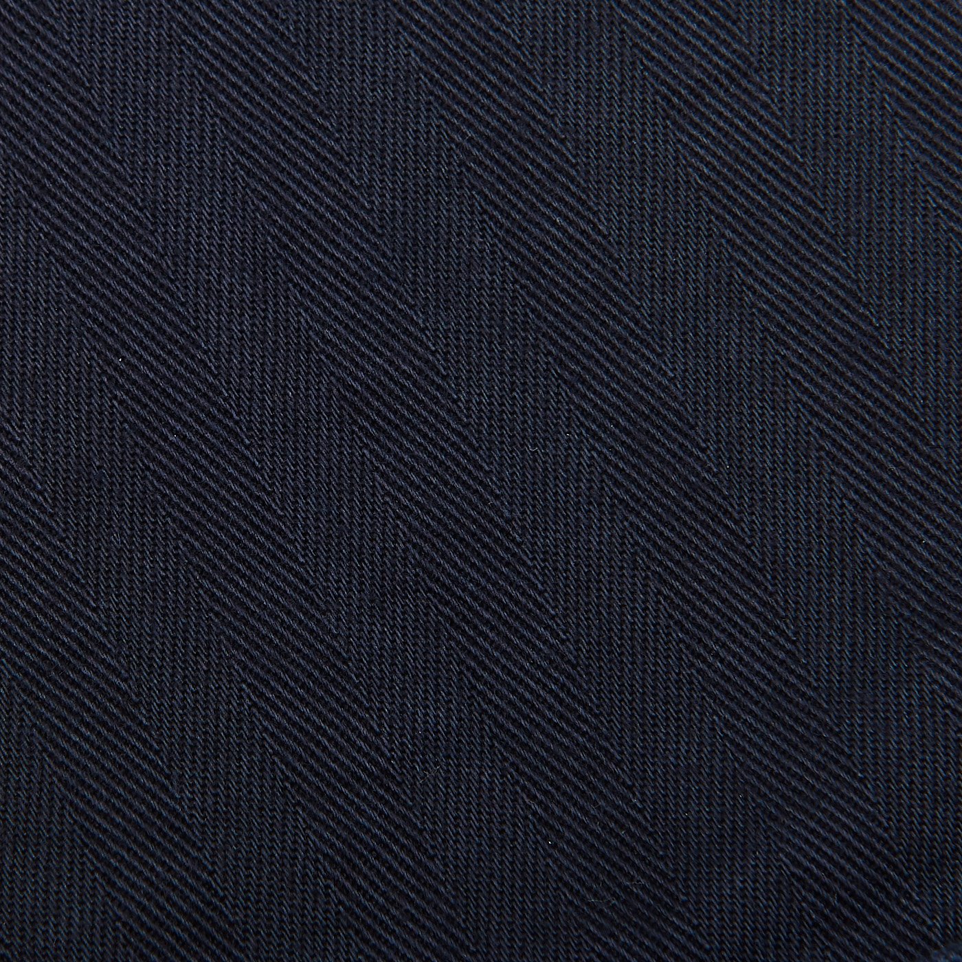Navy Herringbone Washed de algodón Trousers