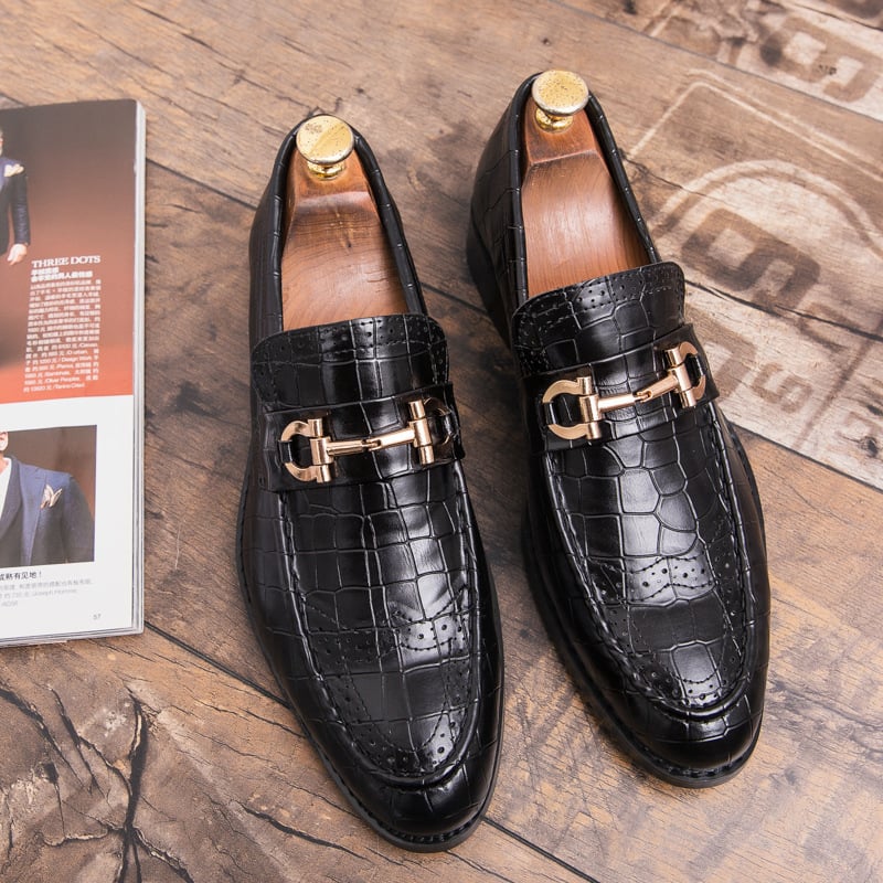Zapatos ejecutivo casual Exotic Skin para hombre