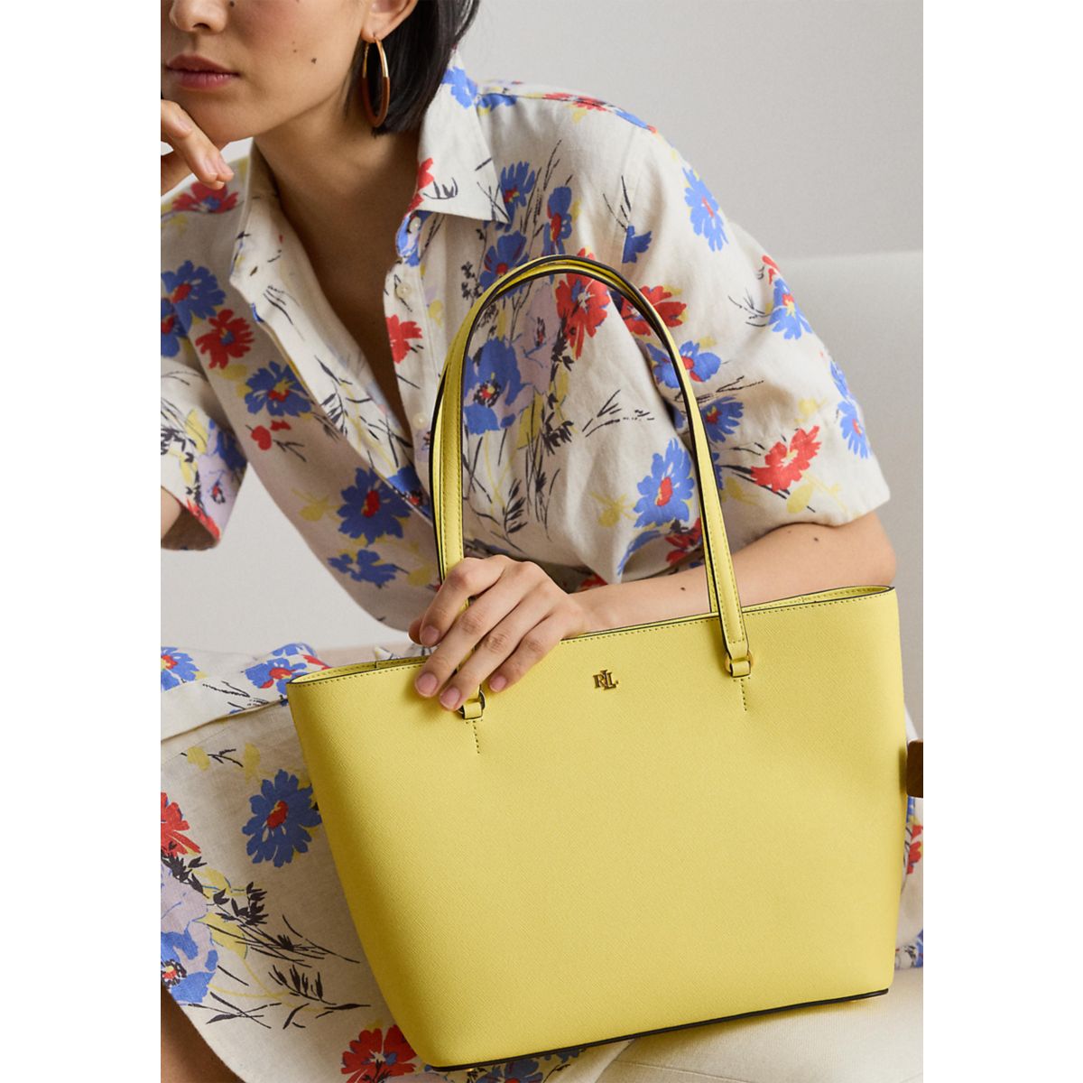 Crosshatch Leather Medium Karly Tote - 8