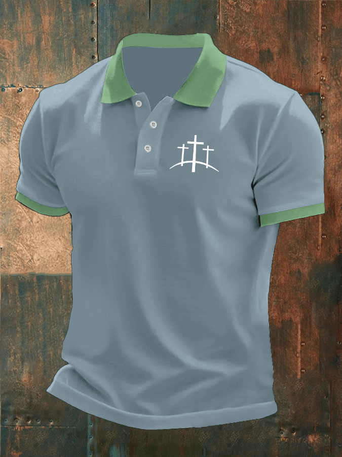 Camisa polo Faith estampado casual para hombre
