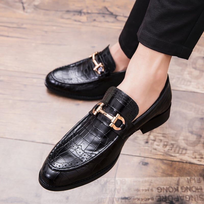 Zapatos ejecutivo casual Exotic Skin para hombre