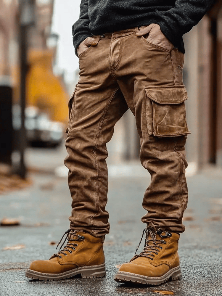 Vintage para exterior Multi-bolsillo Overalls para hombre