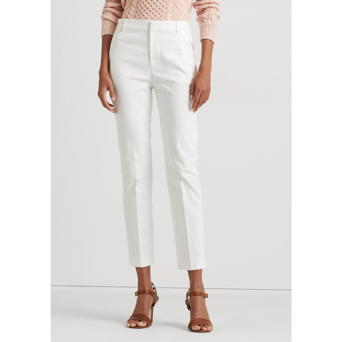Petite Stretch-Cotton-Blend Pants - 7