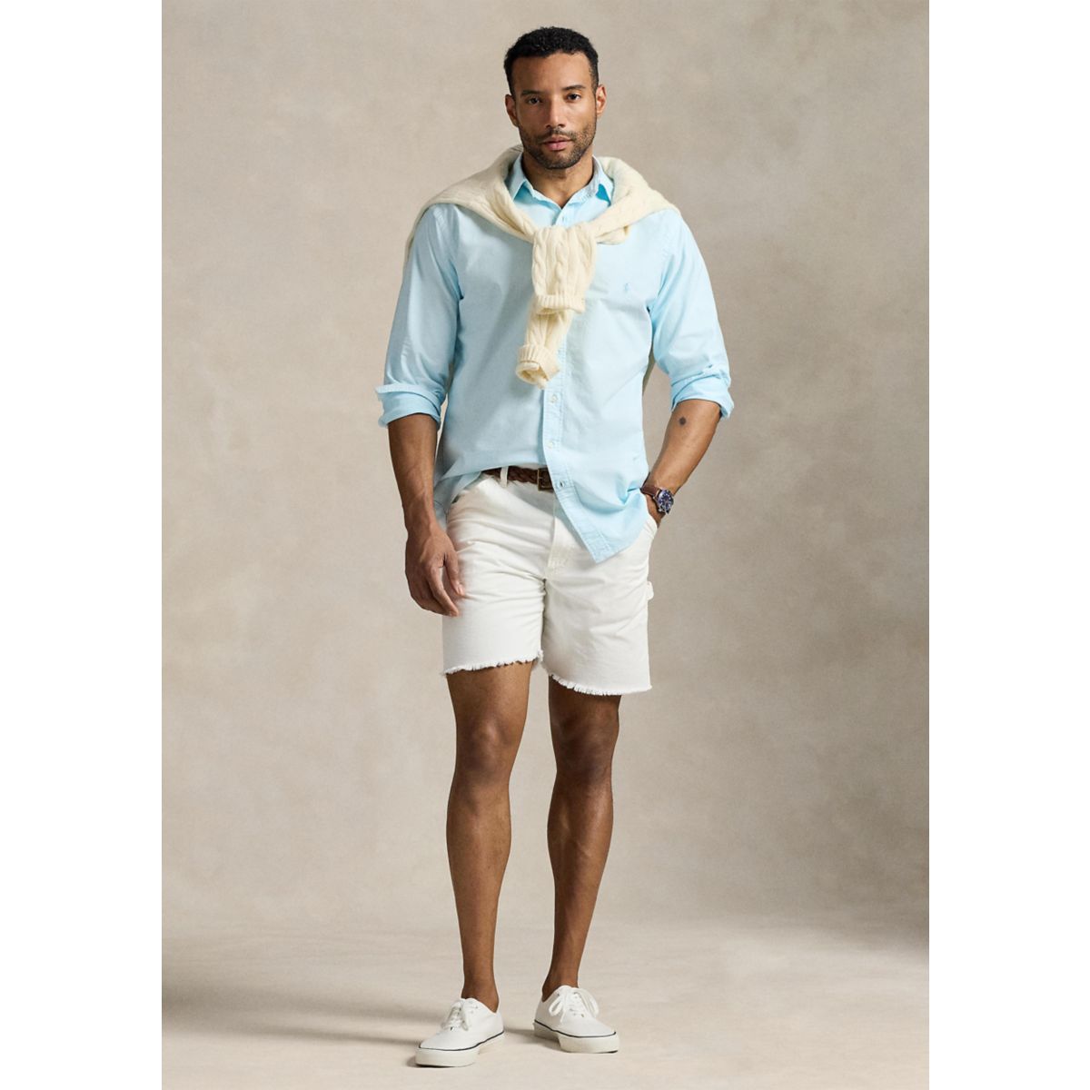 Big & Tall Mineral-Dyed Oxford Shirt - 4