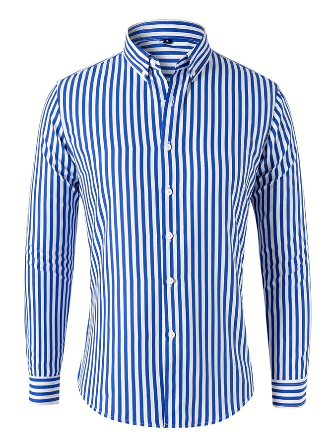 Camisa a rayas ejecutivo casual para hombre