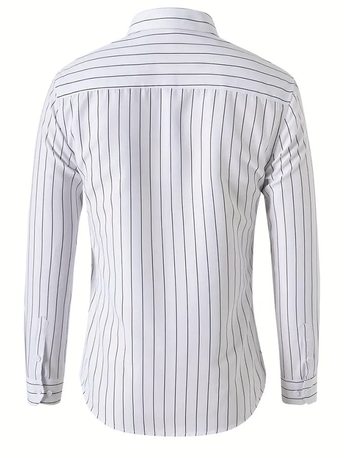 Camisa a rayas ejecutivo casual para hombre