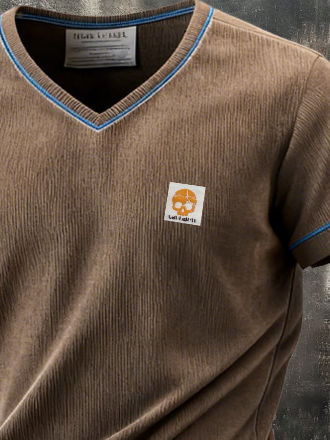 Camiseta retro Patriot Patchpara trabajo Waffle para hombre