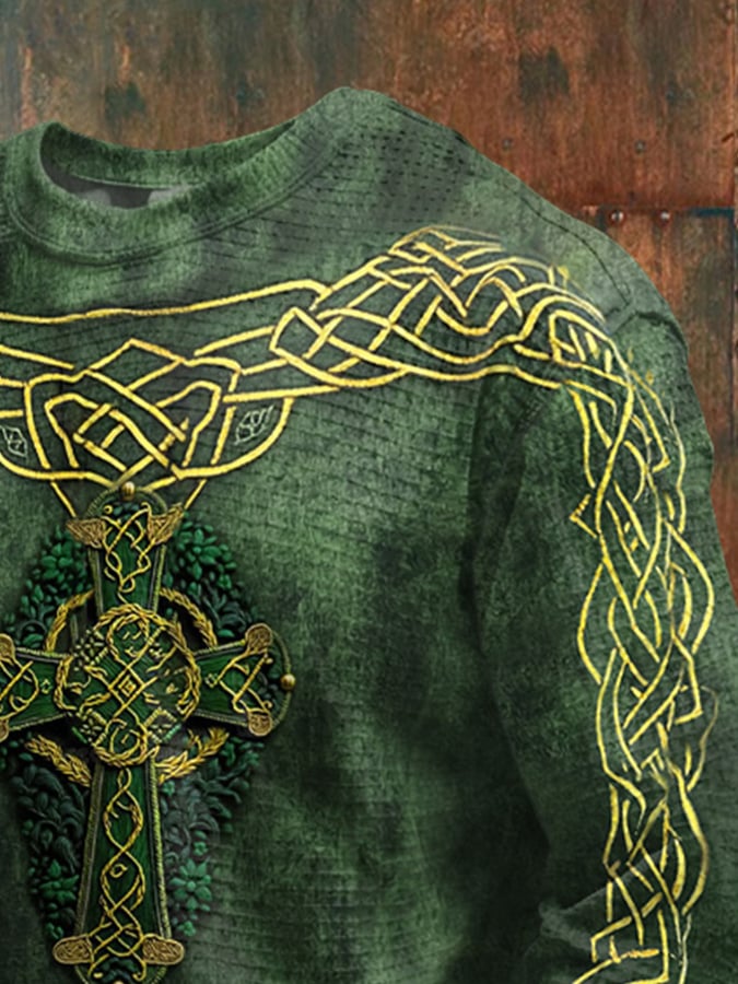 Sudadera casual estampado de manga larga para hombre