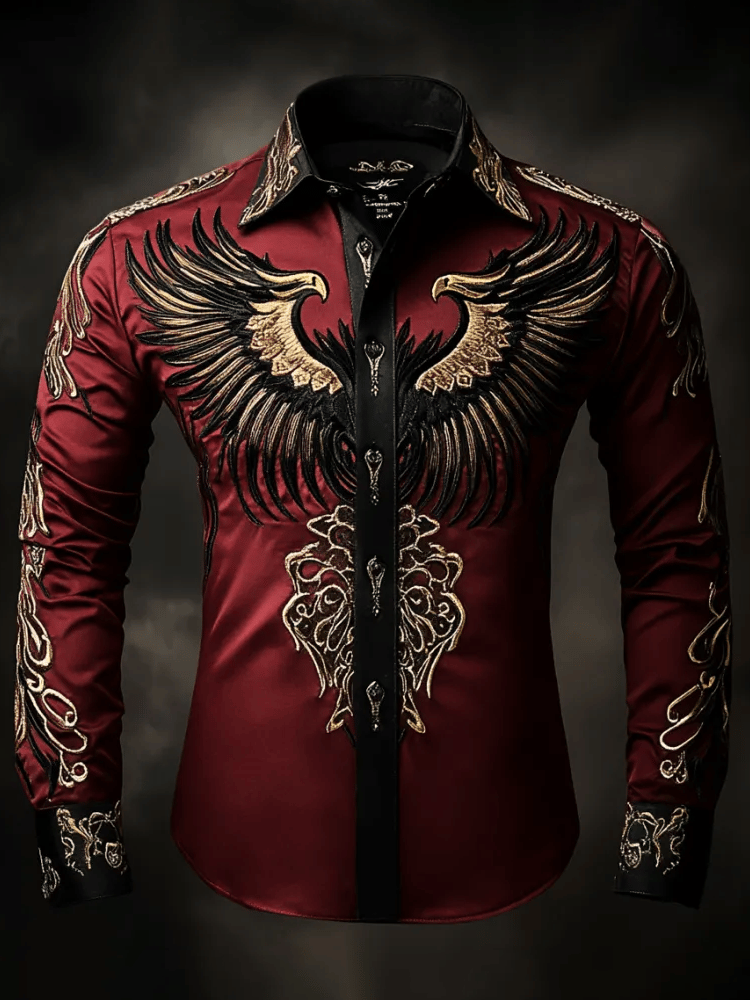 Camisa de lujo Gorgeous de manga larga para hombre