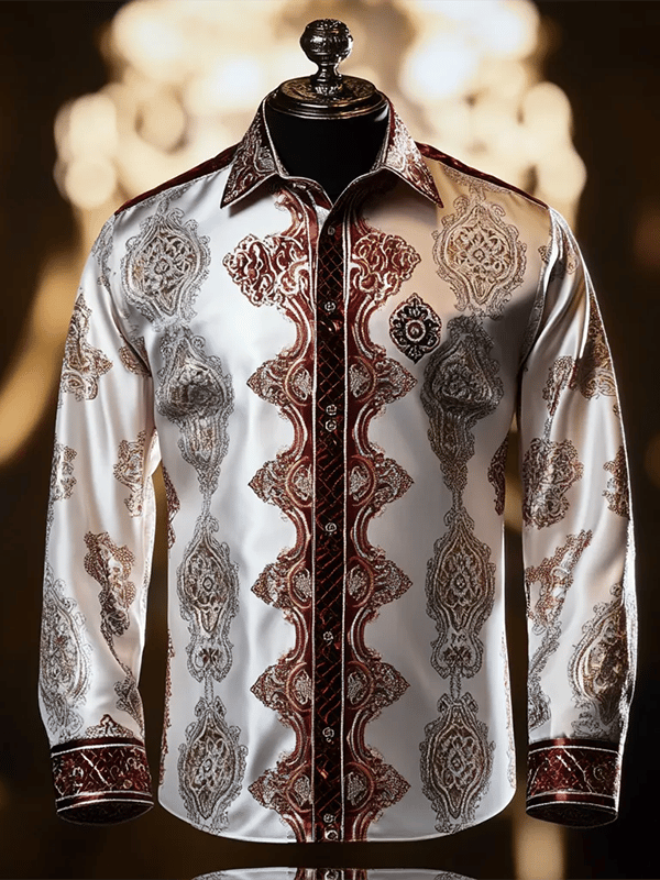 Camisa de lujo Gorgeous de manga larga para hombre