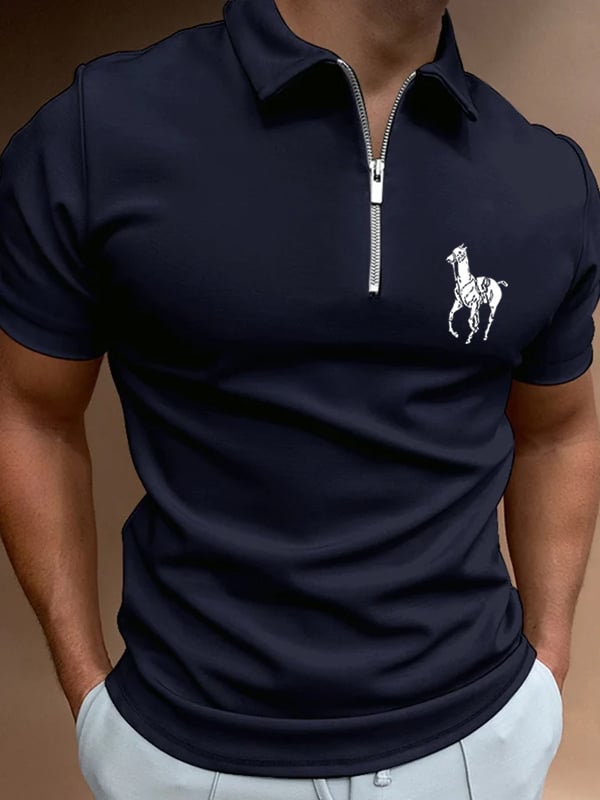 Casual cierre Polo para hombre