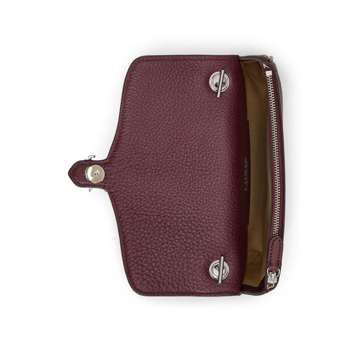 Pebbled Leather Bradley Crossbody Wallet - 5