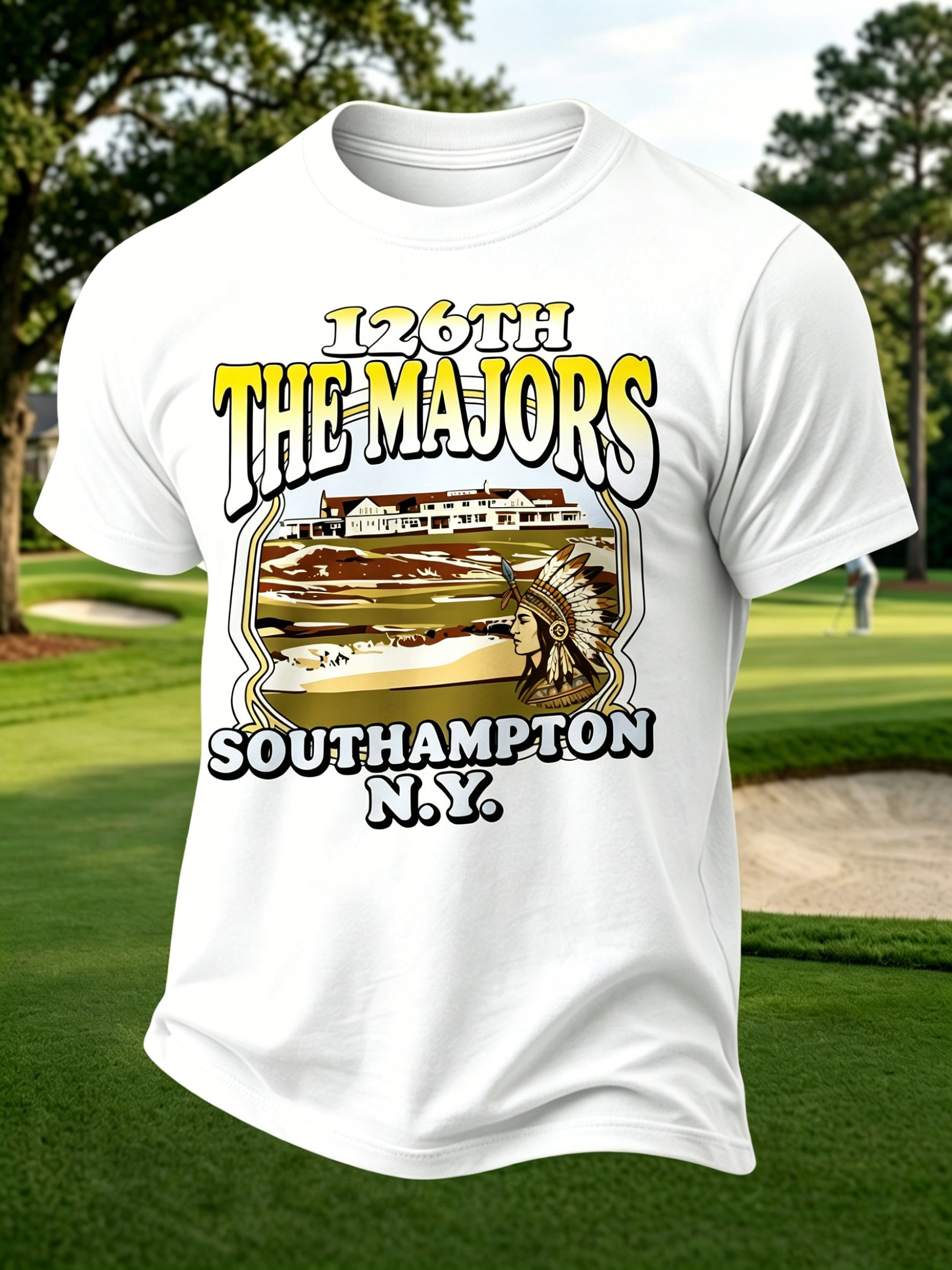 Golf Enthusiast estampado casual Tops para hombre