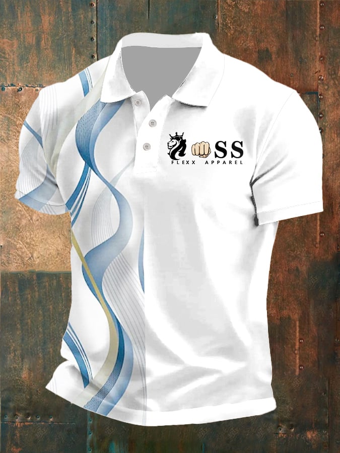 De moda casual ejecutivo Contrast Color Polo para hombre