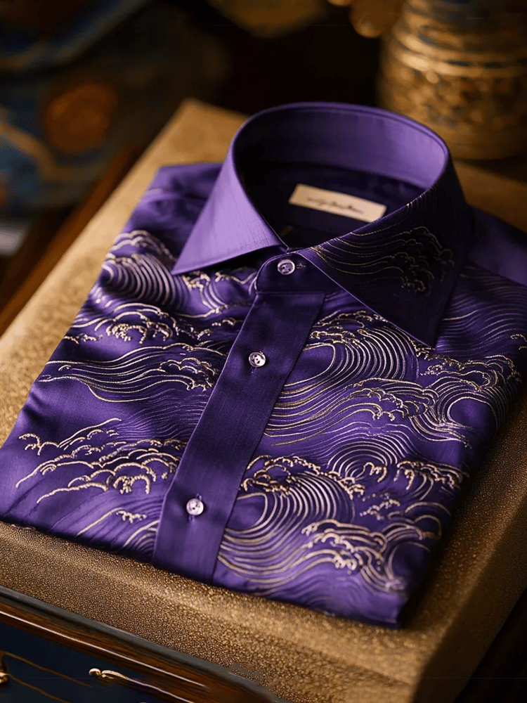 Camisa ejecutivo casual de manga larga para hombre