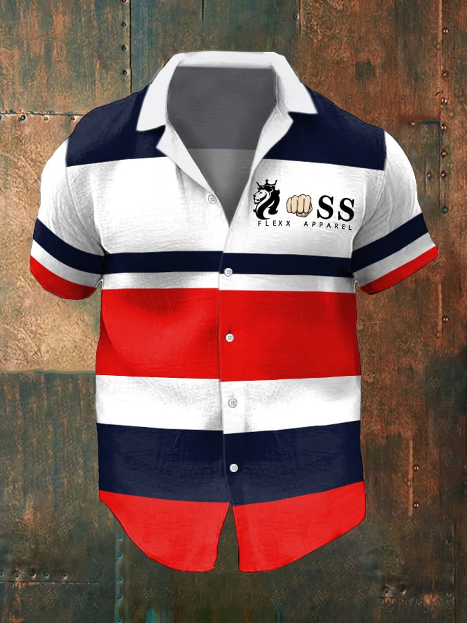 Camisa Contrast Color ejecutivo casual para hombre