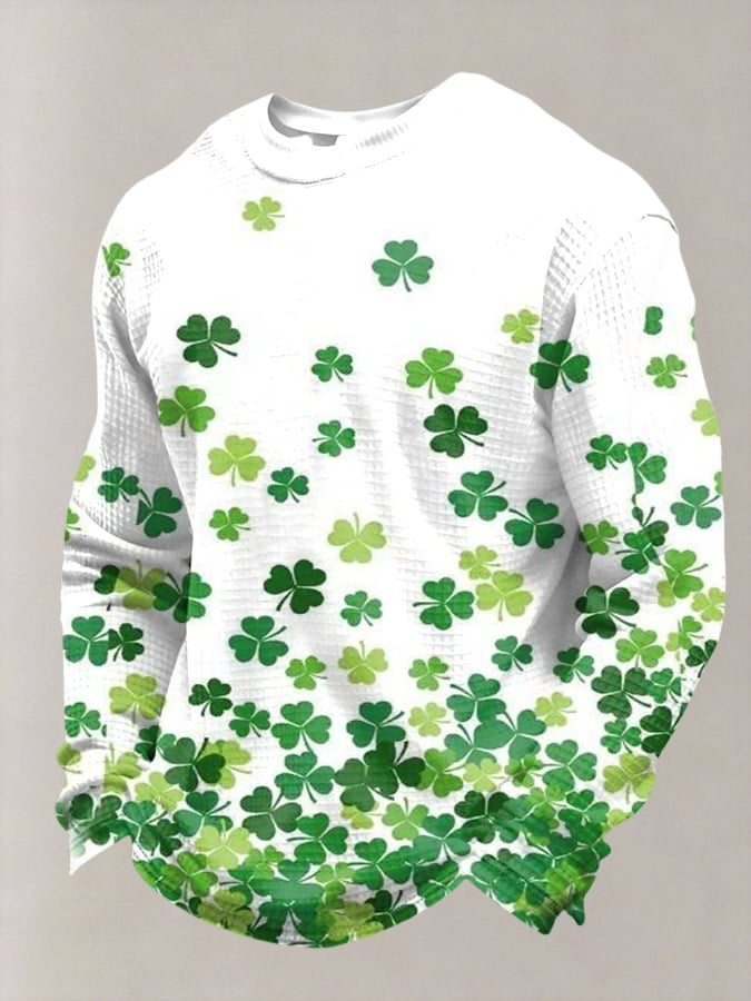 St. Patrick's Day estampado casual Top para hombre