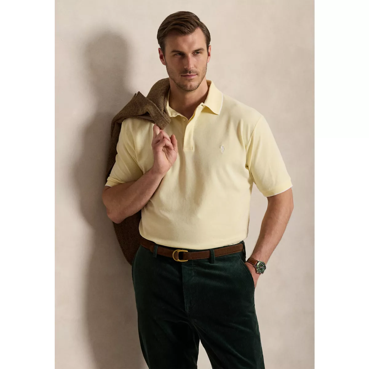 Big & Tall Stretch Oxford Mesh Polo Shirt - 4