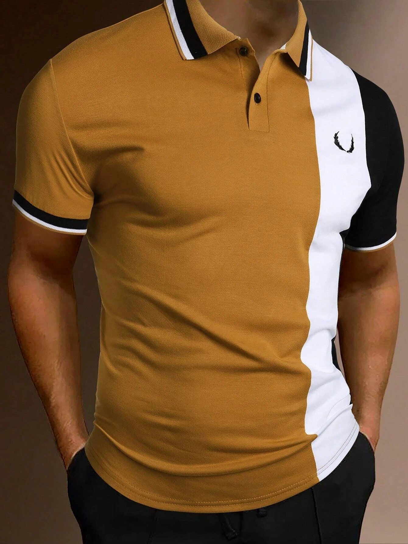 Camisa polo casual para hombre