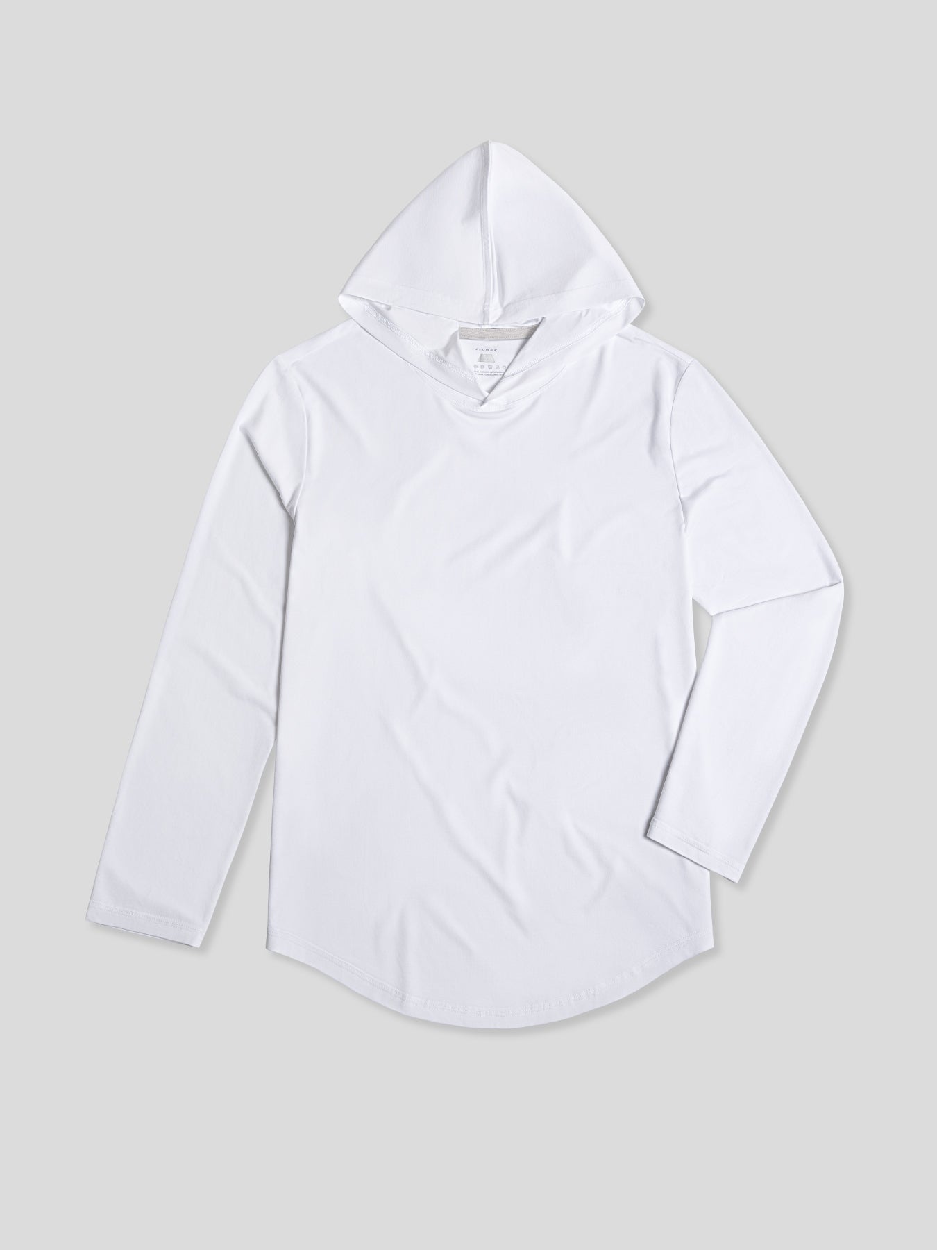 StaySmooth de manga larga Hooded Drop-Cut Tee